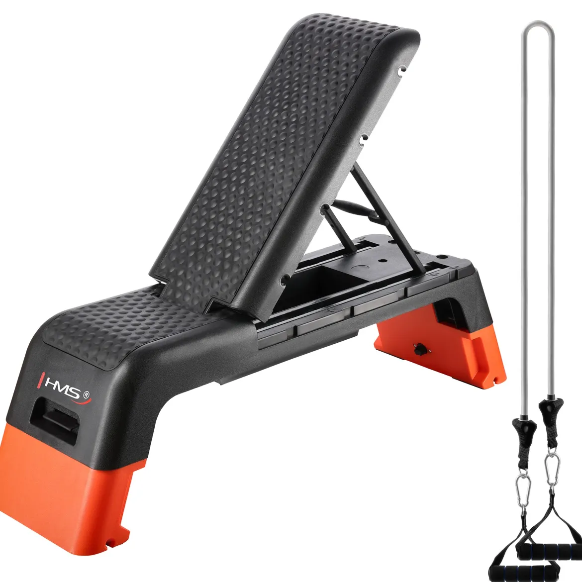 AS009 PRO STEP DO AEROBIKU REGULOWANY Z FUNKCJĄ ŁAWKI COMMERCIAL HMS