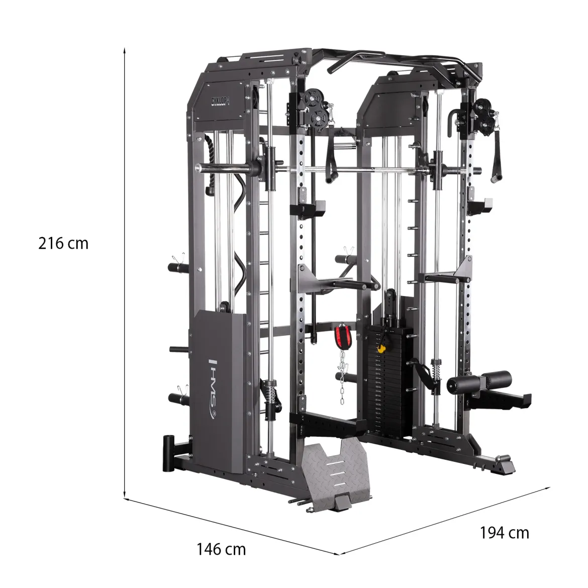 CYKLOP 4 ATLAS DO ĆWICZEŃ Z SUWNICĄ SMITHA SEMI COMMERCIAL HMS