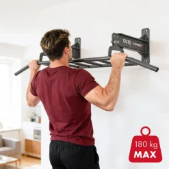 DRĄŻEK DO PODCIĄGANIA – MONTAŻ DO ŚCIANY LUB SUFITU DD16 HMS FITNESS
