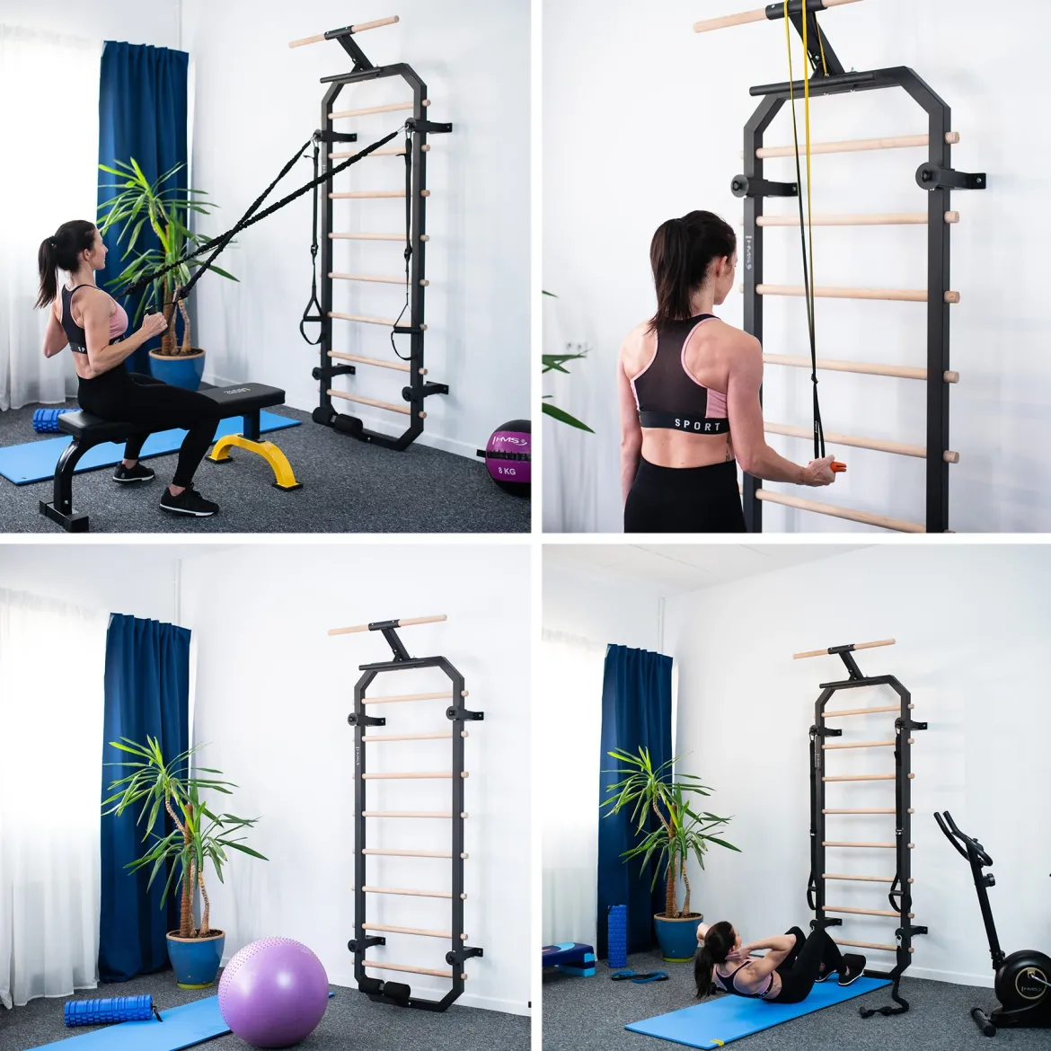 DW2708 DRABINKA GIMNASTYCZNA WIELOFUNKCYJNA HMS