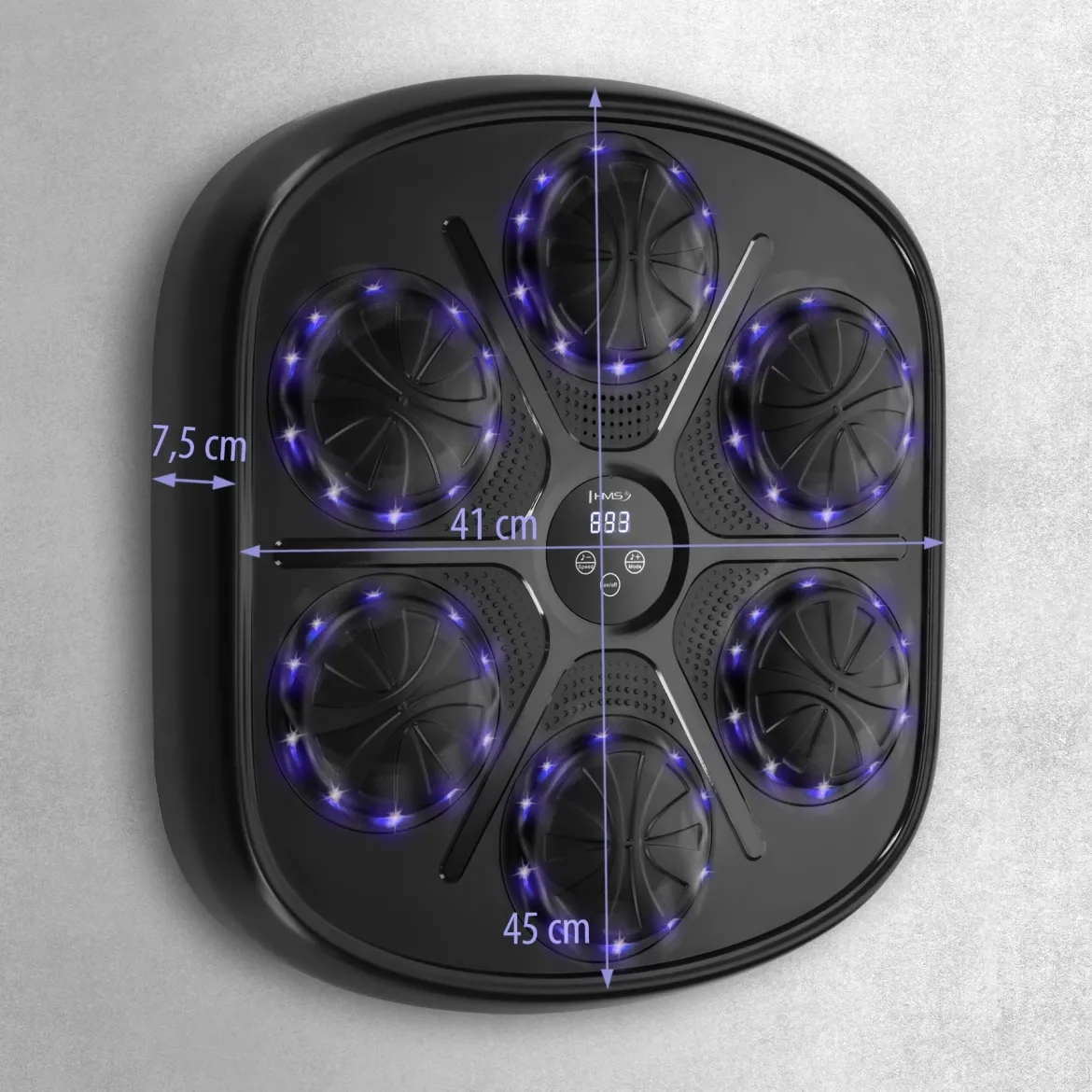 Elektroniczna tarcza bokserska HMS TB03 Bluetooth z muzyką i rękawicami