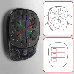 Elektroniczna tarcza bokserska LED z Bluetooth i rękawicami HMS TB10