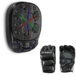 Elektroniczna tarcza bokserska LED z Bluetooth i rękawicami HMS TB10