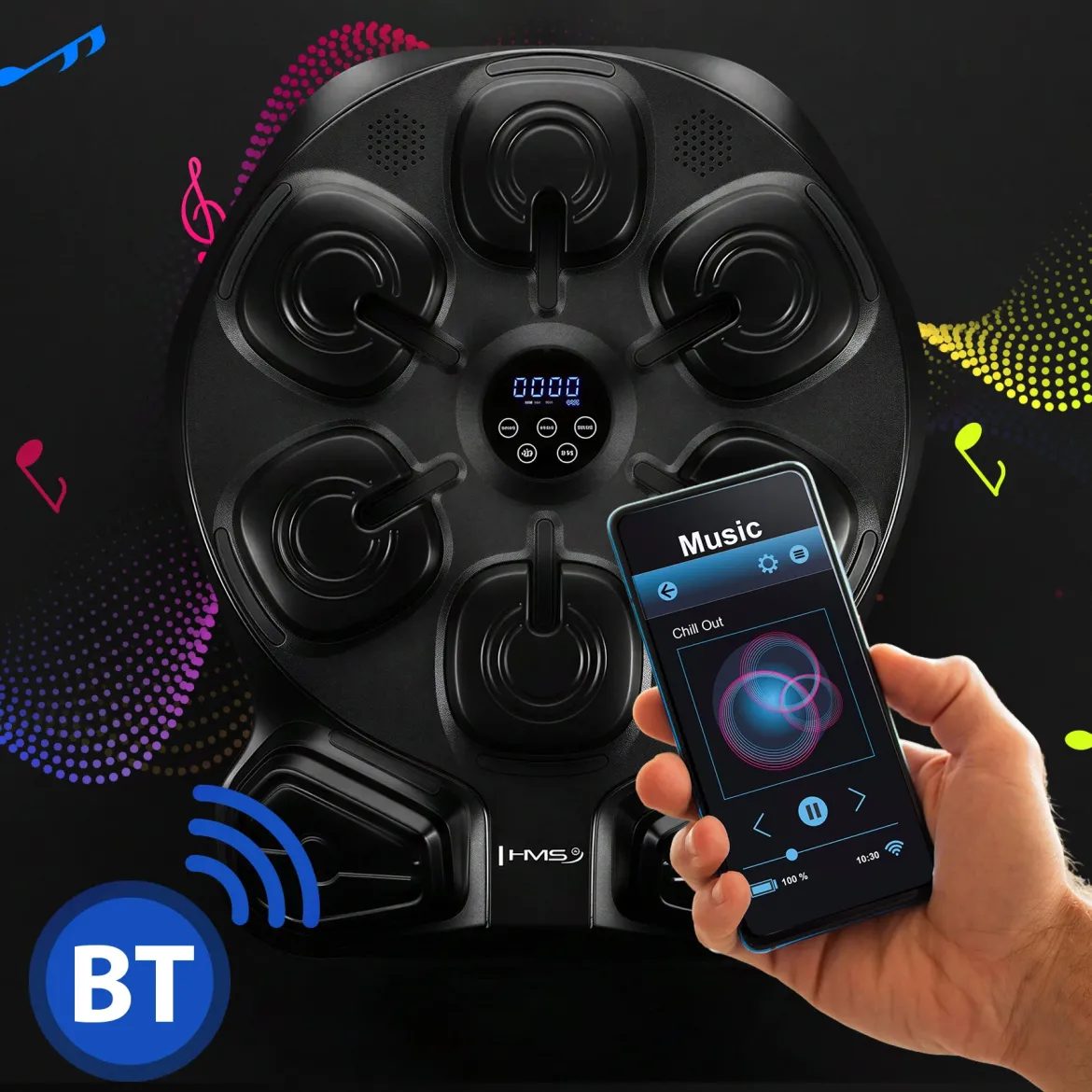 Elektroniczna tarcza bokserska HMS TB13 Bluetooth MMA z licznikiem kalorii – dla dzieci, młodzieży i dorosłych
