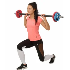 FITNESS SZTANGA Z OBCIĄŻENIEM I ZACISKAMI SBP20 HMS