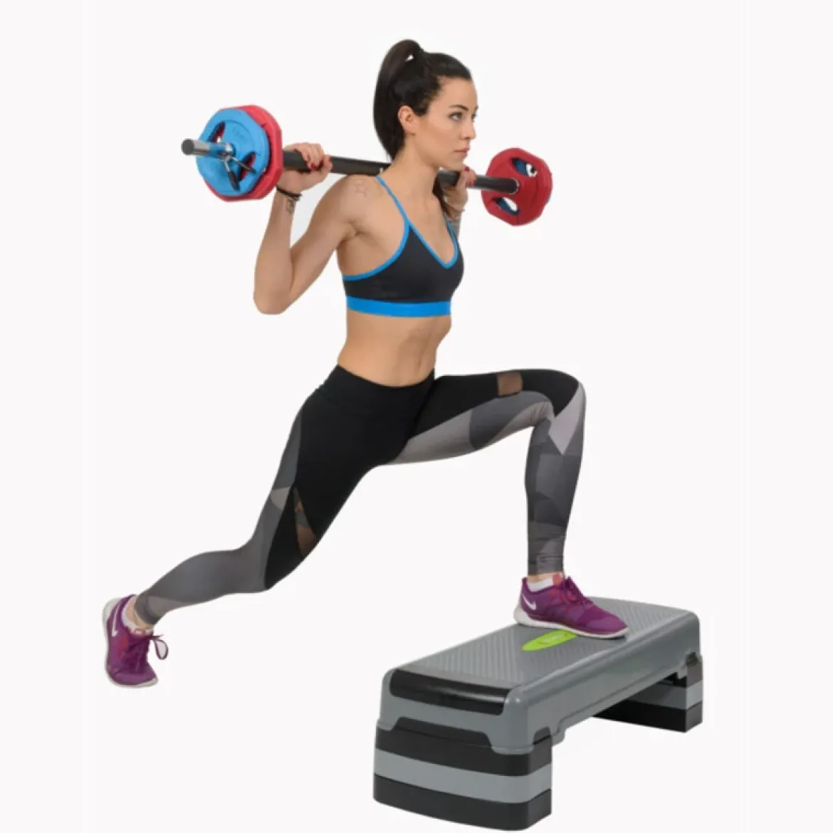 FITNESS SZTANGA Z OBCIĄŻENIEM I ZACISKAMI SBP20 HMS