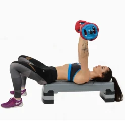 FITNESS SZTANGA Z OBCIĄŻENIEM I ZACISKAMI SBP20 HMS