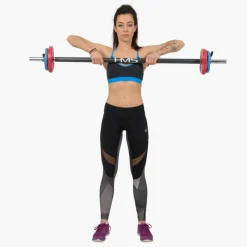 FITNESS SZTANGA Z OBCIĄŻENIEM I ZACISKAMI SBP20 HMS