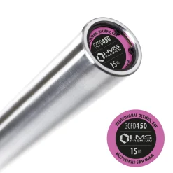 GCFD450 GRYF OLIMPIJSKI 15 KG HMS PREMIUM Z ZACISKAMI LOCK JAW RED