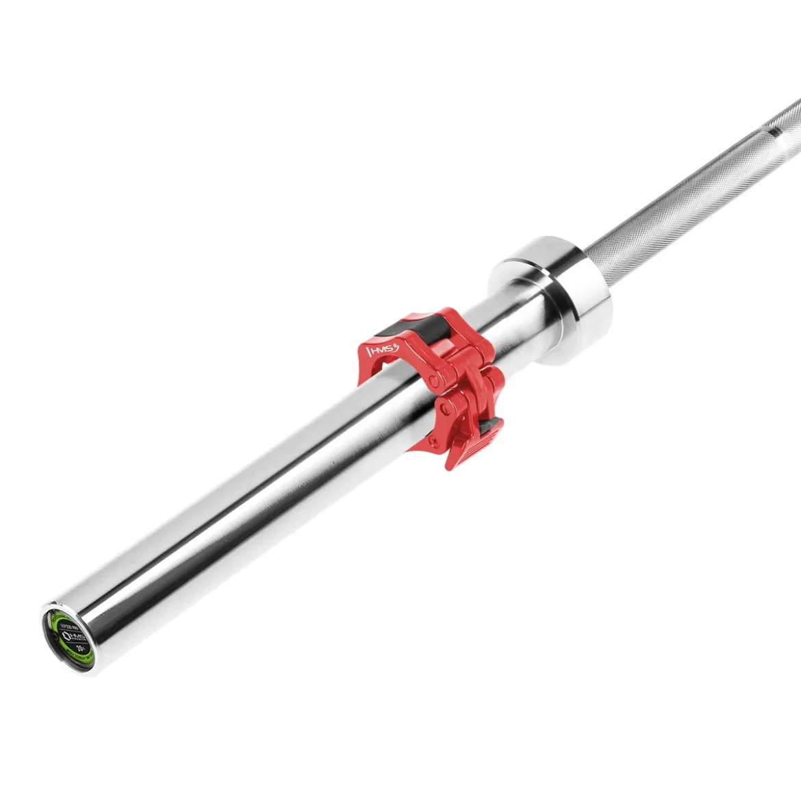 GOP220 PRO GRYF OLIMPIJSKI HMS PREMIUM Z ZACISKAMI LOCK JAW RED
