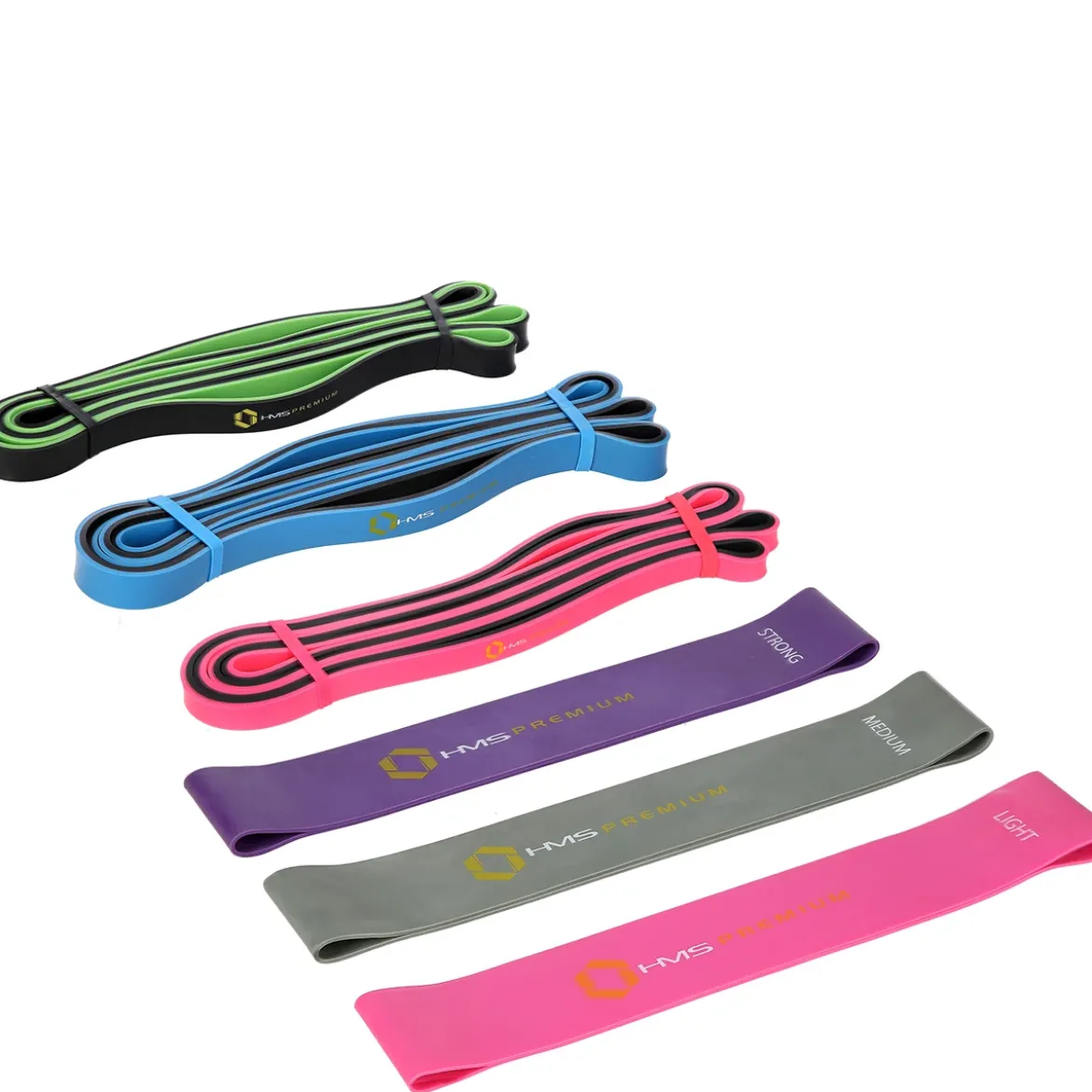 GU04 GU06 PRO SET ZESTAW GUM DO ĆWICZEŃ HMS PREMIUM