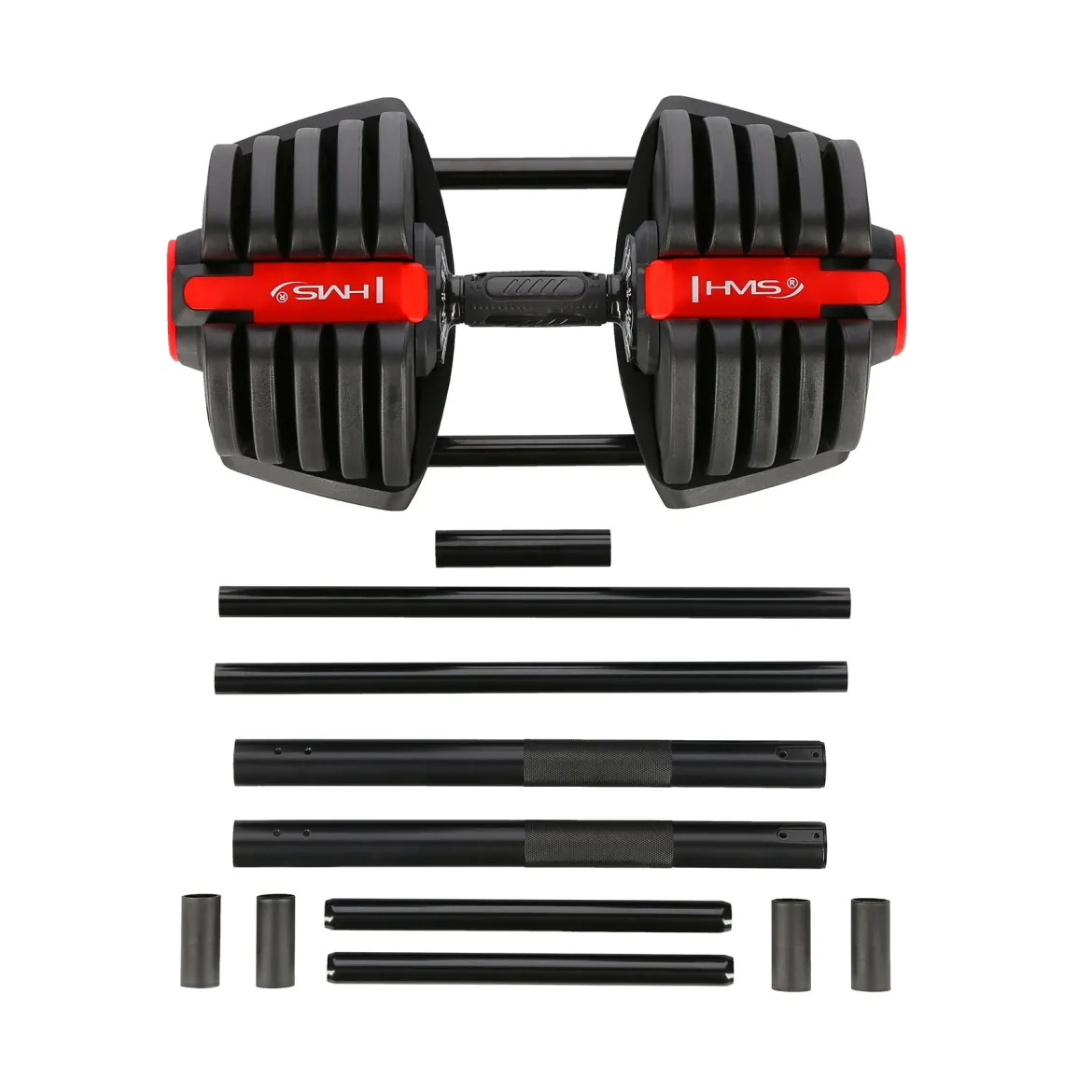 Hantle regulowane 2w1 HMS SGR40 PRO Set – sztanga i sztangielki