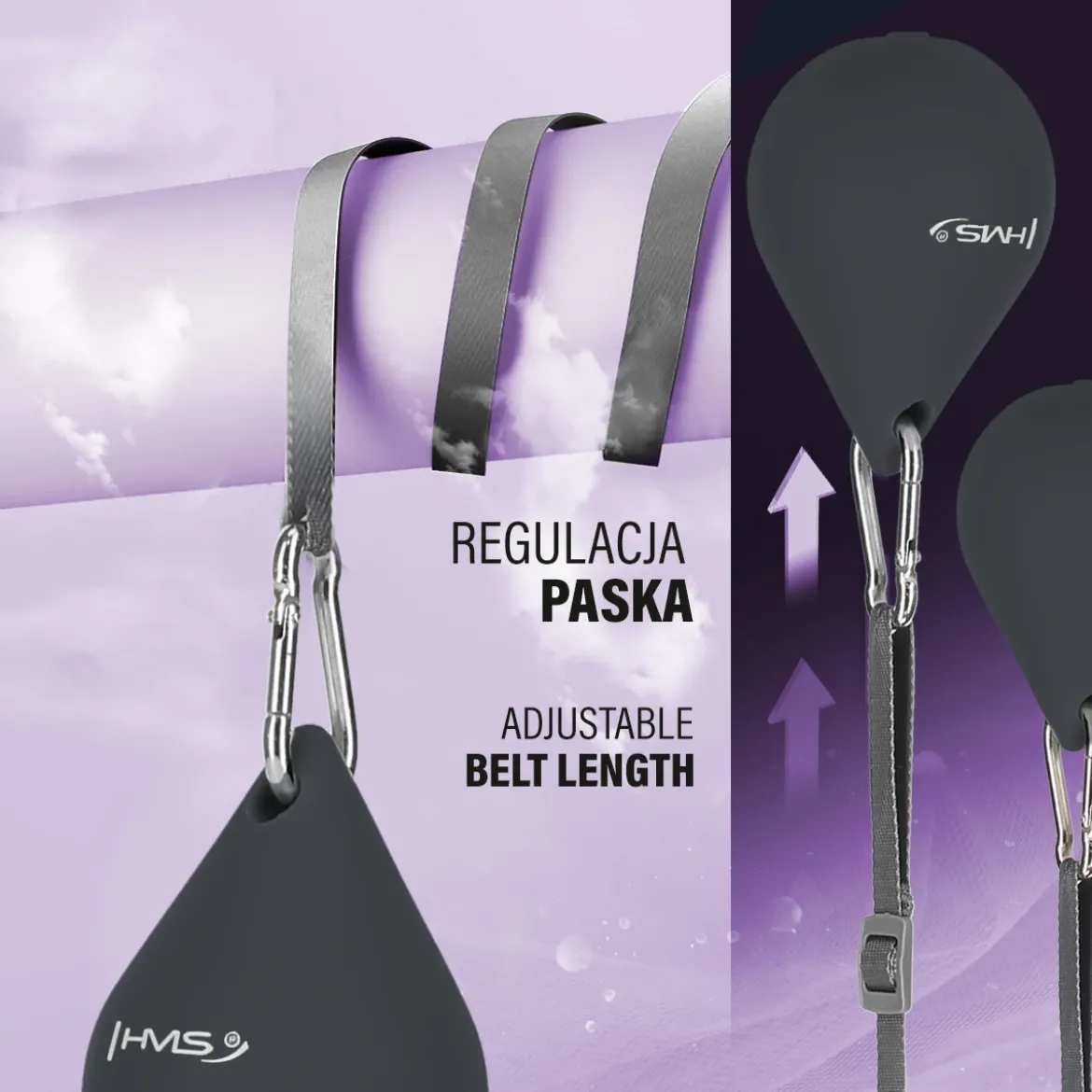 HHM15 HULA HOP BLACK Z MAGNESEM I OBCIĄŻNIKIEM + LICZNIK HMS