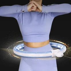HHM15 HULA HOP BLUE Z MAGNESEM I OBCIĄŻNIKIEM + LICZNIK HMS