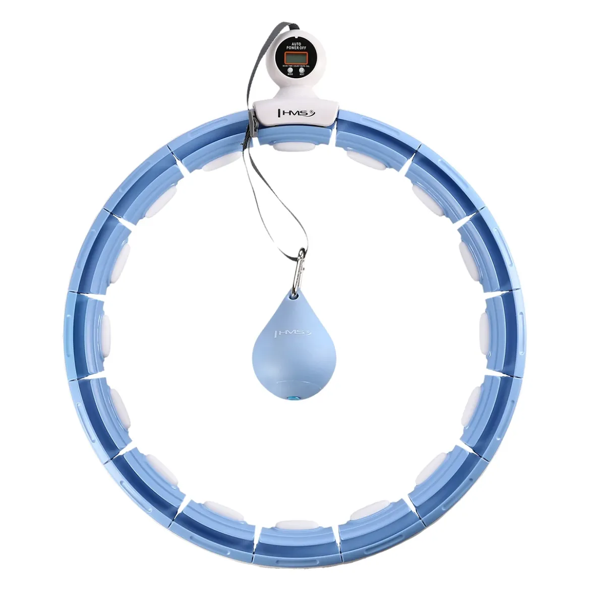 HHM15 HULA HOP BLUE Z MAGNESEM I OBCIĄŻNIKIEM + LICZNIK HMS