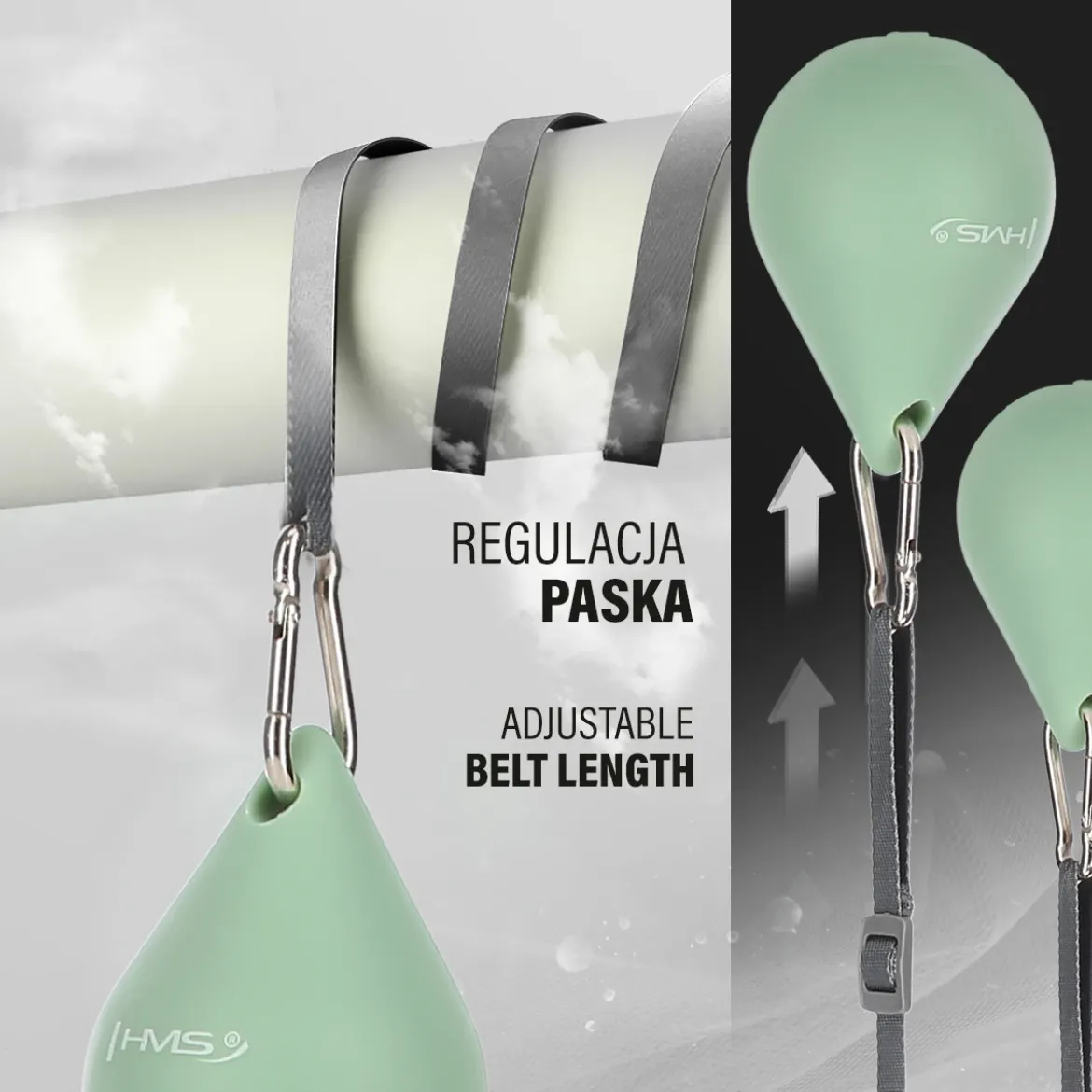 HHM15 HULA HOP GREEN Z MAGNESEM I OBCIĄŻNIKIEM + LICZNIK HMS