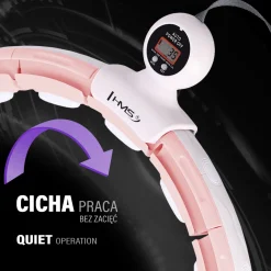 HHM15 HULA HOP PINK Z MAGNESEM I OBCIĄŻNIKIEM + LICZNIK HMS