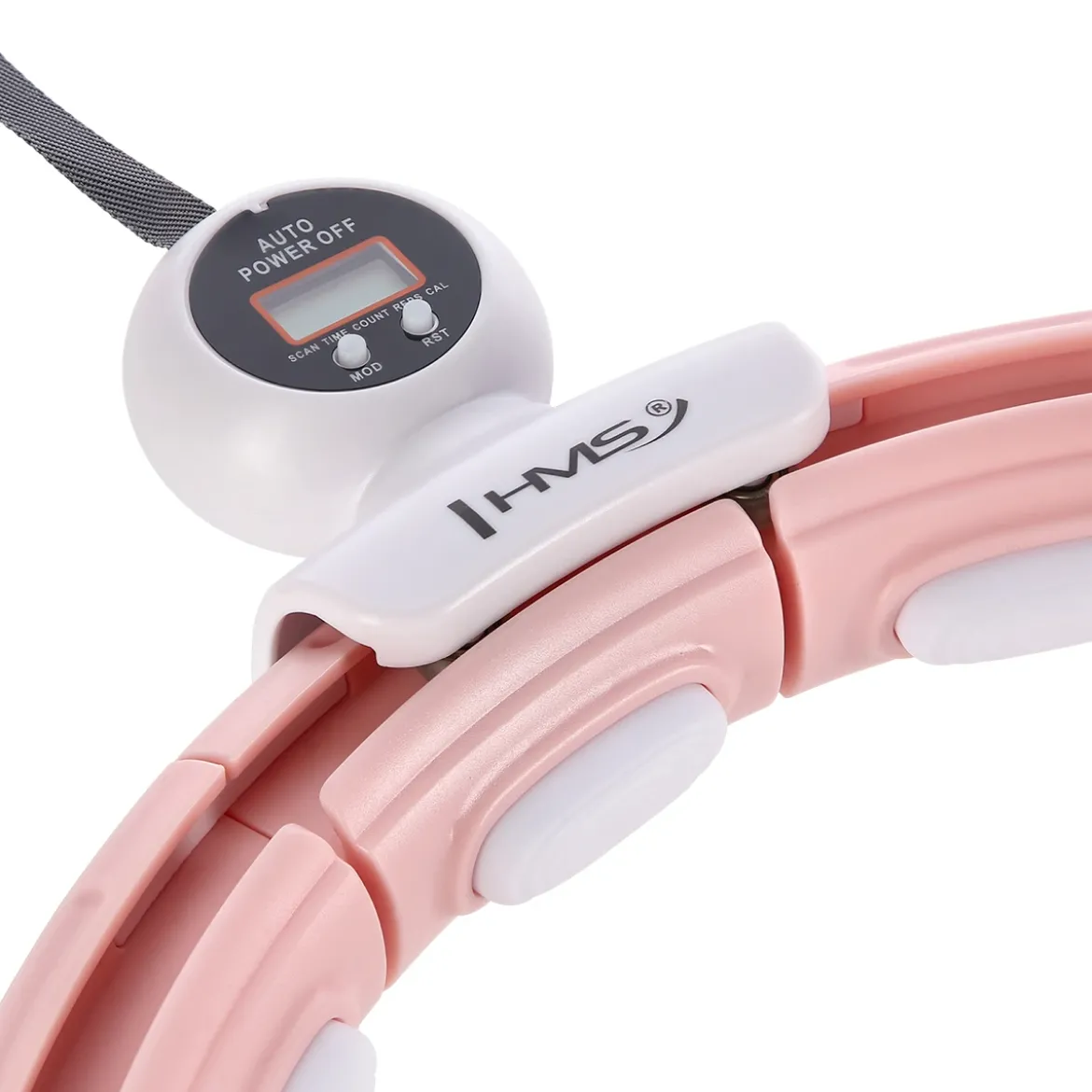 HHM15 HULA HOP PINK Z MAGNESEM I OBCIĄŻNIKIEM + LICZNIK HMS