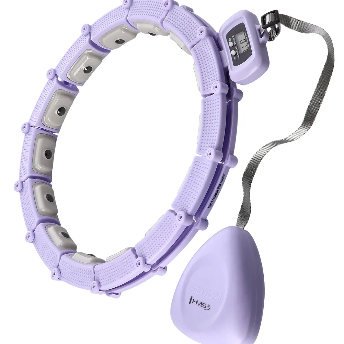 HHM14 HULA HOP VIOLET Z MAGNESAMI I OBCIĄŻNIKIEM + LICZNIK HMS