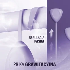 HHM14 HULA HOP VIOLET Z MAGNESAMI I OBCIĄŻNIKIEM + LICZNIK HMS
