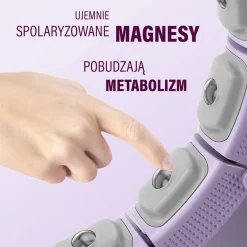 HHM14 HULA HOP VIOLET Z MAGNESAMI I OBCIĄŻNIKIEM + LICZNIK HMS