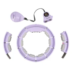 HHM13 HULA HOP VIOLET Z MAGNESAMI I OBCIĄŻNIKIEM + LICZNIK HMS