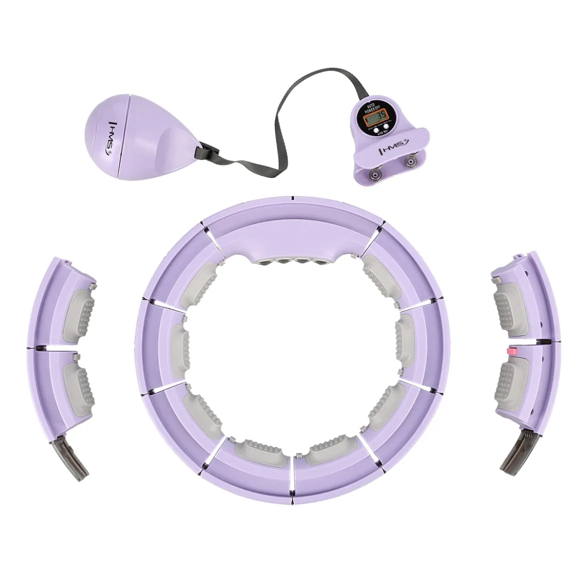 HHM13 HULA HOP VIOLET Z MAGNESAMI I OBCIĄŻNIKIEM + LICZNIK HMS
