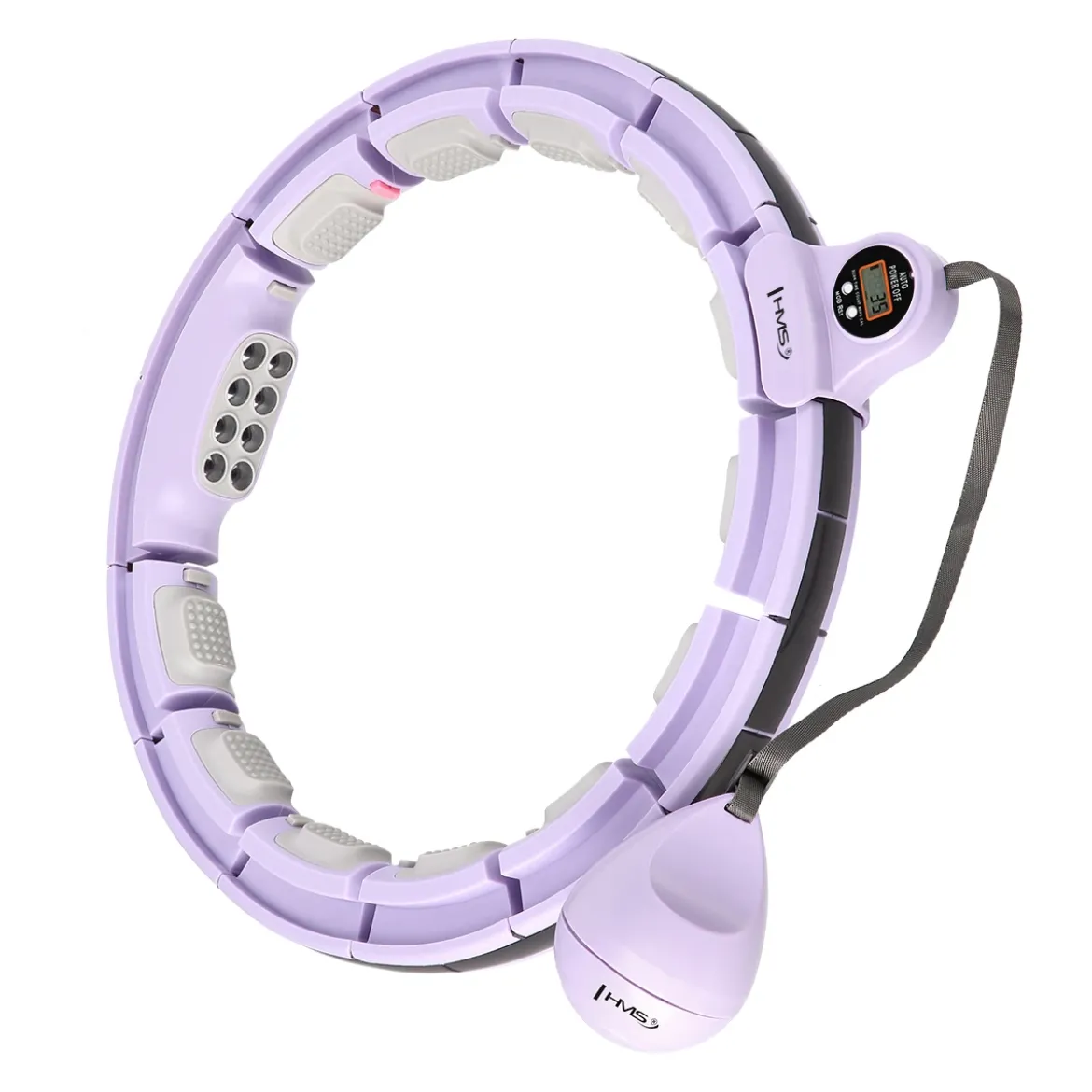 HHM13 HULA HOP VIOLET Z MAGNESAMI I OBCIĄŻNIKIEM + LICZNIK HMS
