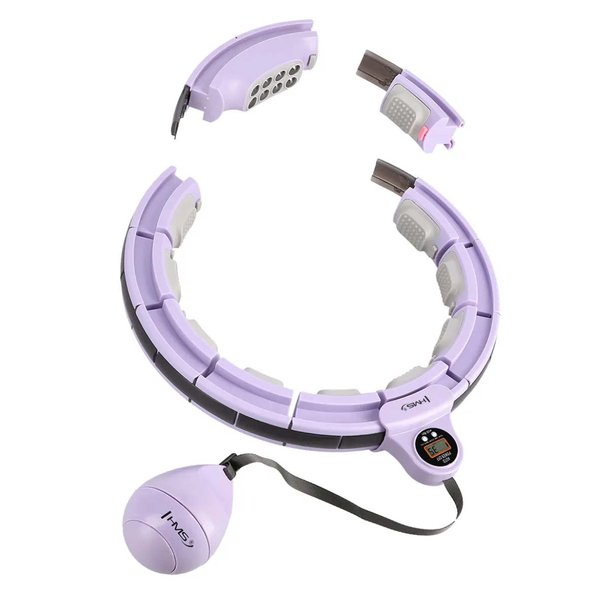 HHM13 HULA HOP VIOLET Z MAGNESAMI I OBCIĄŻNIKIEM + LICZNIK HMS