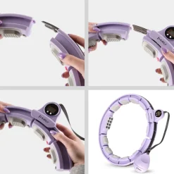 HHM13 HULA HOP VIOLET Z MAGNESAMI I OBCIĄŻNIKIEM + LICZNIK HMS