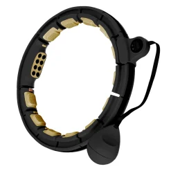 HHM13 NEW HULA HOP BLACK/GOLD Z MAGNESAMI I OBCIĄŻNIKIEM + LICZNIK HMS