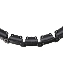HHW11 PLUS SIZE HULA HOP BLACK Z WYPUSTKAMI I OBCIĄŻNIKIEM HMS