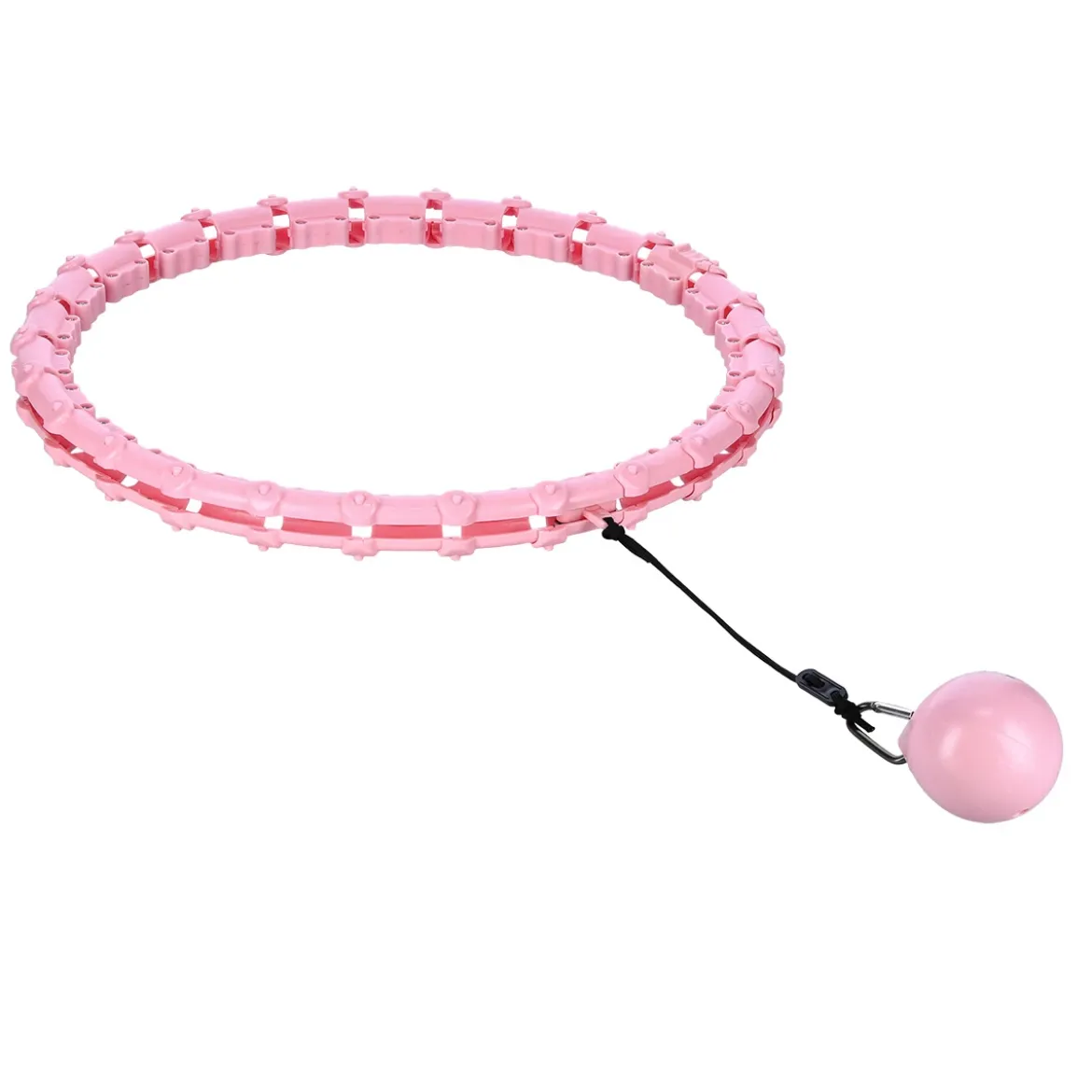 HHW11 PLUS SIZE HULA HOP LIGHT PINK Z WYPUSTKAMI I OBCIĄŻNIKIEM HMS