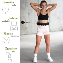 HHW12 PLUS SIZE HULA HOP Z WYPUSTKAMI I OBCIĄŻNIKIEM HMS