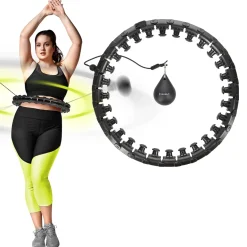 HHW12 PLUS SIZE HULA HOP Z WYPUSTKAMI I OBCIĄŻNIKIEM HMS