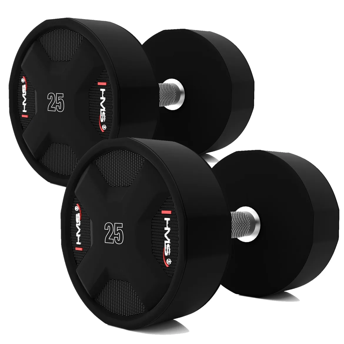 HPC SET ZESTAW HANTLI POLIURETANOWYCH 2 x 2.5 - 25 KG CPU (275 KG) HMS