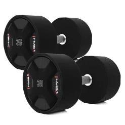 HPC SET ZESTAW HANTLI POLIURETANOWYCH 2 x 27.5 - 37.5 KG CPU (325 KG) HMS