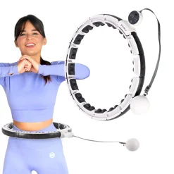 Hula hop magnetyczne HMS HHM16 z obciążeniem i licznikiem LCD