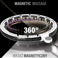 Hula hop magnetyczne HMS HHM16 z obciążeniem i licznikiem LCD