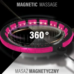 Hula hop magnetyczne HMS HHM16 z obciążeniem i licznikiem LCD