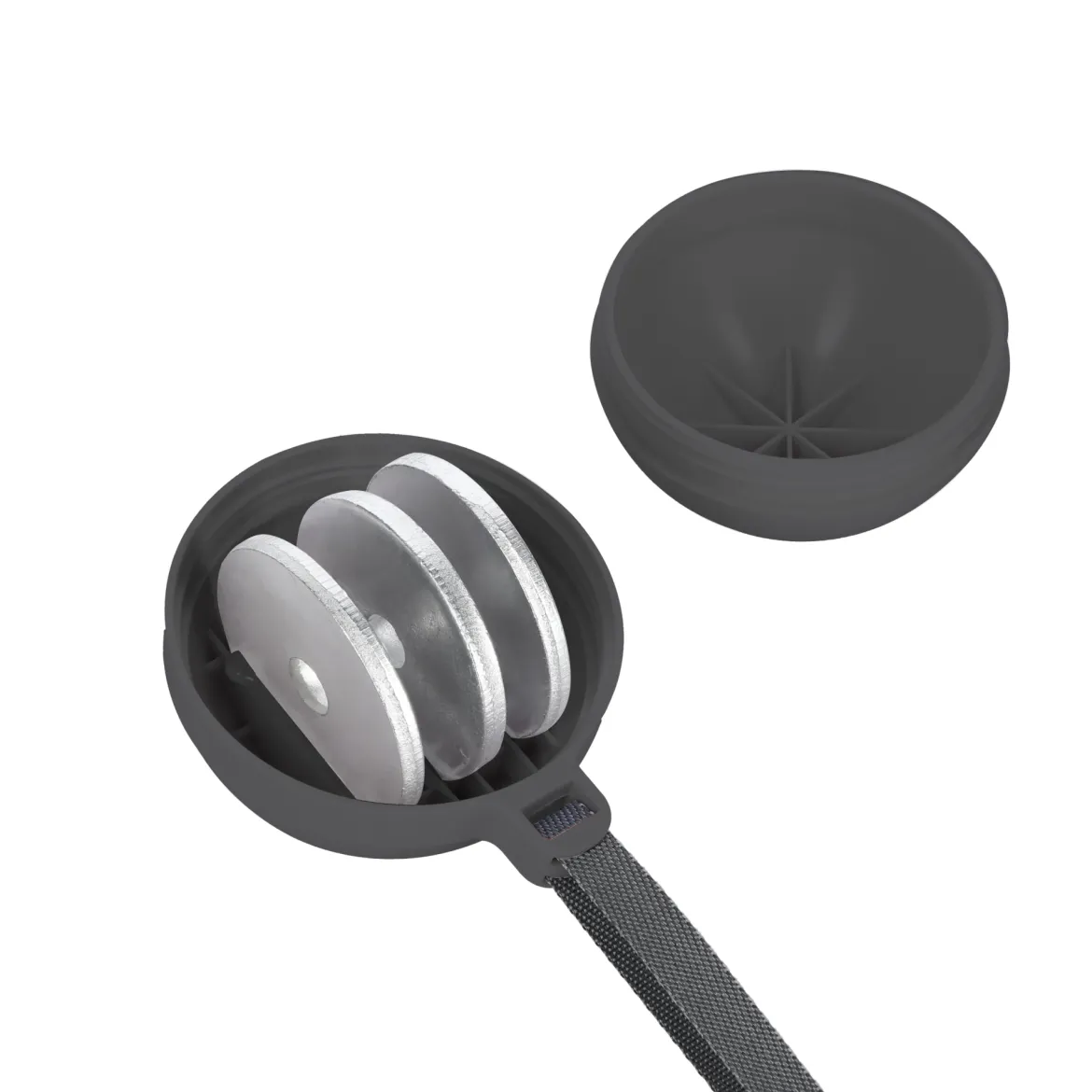 Hula hop magnetyczne HMS HHM16 z obciążeniem i licznikiem LCD