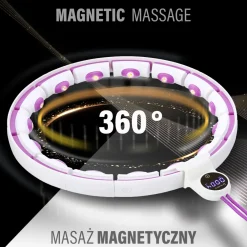 Hula hop magnetyczne HMS HHM17 z obciążeniem i licznikiem