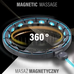 Hula hop magnetyczne HMS HHM17 z obciążeniem i licznikiem