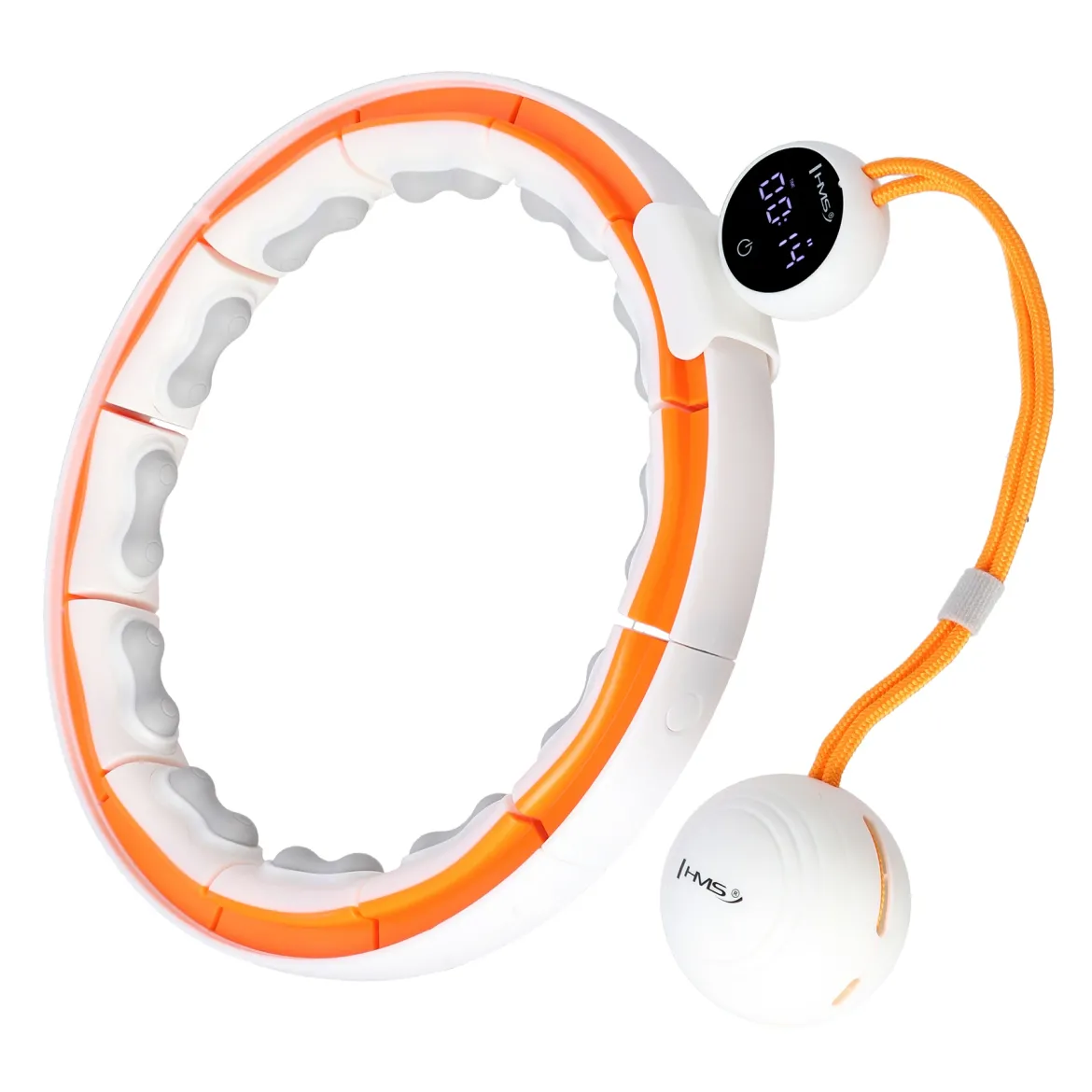Hula hop magnetyczne HMS HHM21 z obciążeniem, TPE i licznikiem USB-C