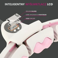 Hula hop regulowane HMS HHW06 z obciążeniem i licznikiem LCD