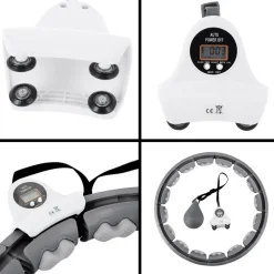 Hula hop regulowane HMS HHW06 z obciążeniem i licznikiem LCD