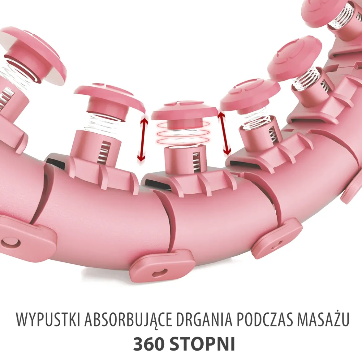 Hula hop regulowane HMS HHW01 z wypustkami i obciążnikiem