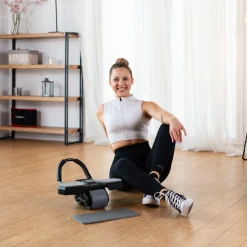 KA10 BLACK KÓŁKO ABS AUTOMATYCZNE KOŁO DO ĆWICZEŃ MIĘŚNI BRZUCHA Z PODPARCIEM