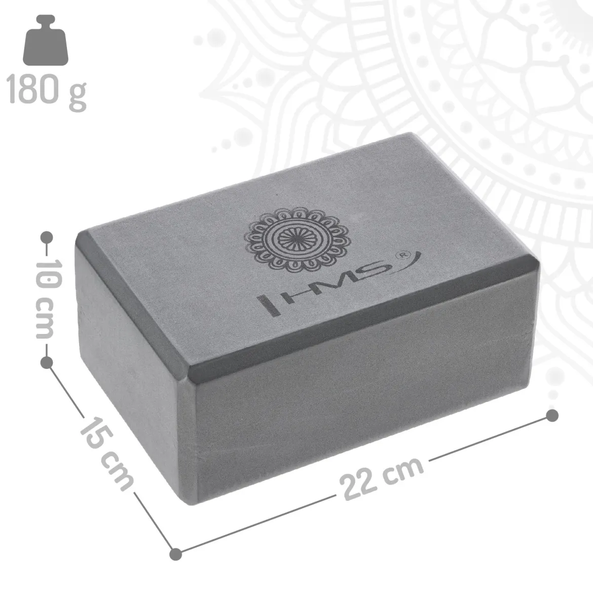 KJ02 KOSTKA DO JOGI GRAY HMS