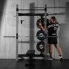 KLATKA TRENINGOWA ŚCIENNA ROZSUWANA Z ŁAWKĄ SZARA KLT34 HMS FITNESS